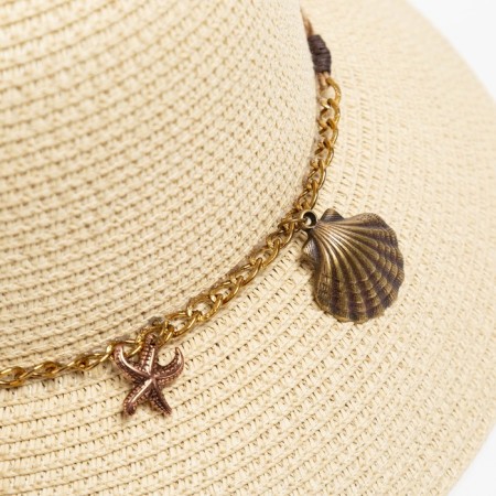 Women's hat minku beige color, rr 56-58-4