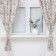 A set of curtains d/kitchen with sequences of Ethel "Black Flowers" 149x180 cm - 2 pcs