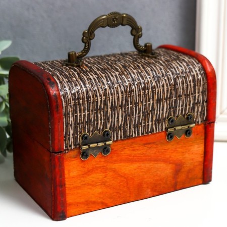 Casket wood chest "Book" 10.5x15x9 cm-1