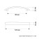 Slot Handle Tundra Standart RS001, m/o 96 mm, black color
