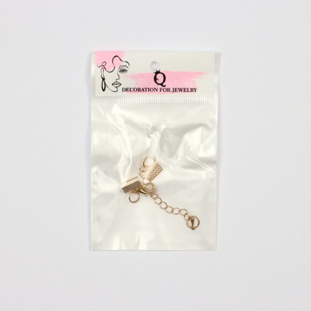 Build for the tape (pair) 10 mm, with a chain extension cord, color gold-4