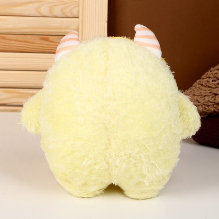 Soft toy "Monster", 20 cm, yellow color-3