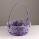 A set of baskets of 3 pcs, d34x14xh40 cm, lilac, willow