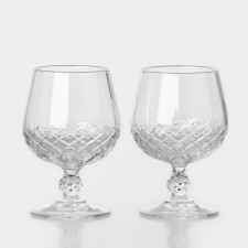 A set of glasses for cognac Longchamps, 320 ml, crystal glass, 2 pcs