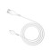 Hoco X37, microUSB - USB, 2.4 A, 1 m, PVC braid, white