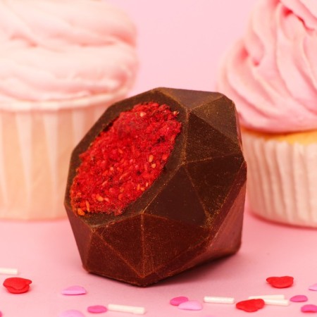 Chocolate bombing with marshmallow "Happiness inside" Dark Chocolate, 38 g