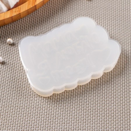 Silicone Mold "Mom, I love you", 9 × 7 cm, the color is transparent-3