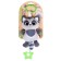 Raccoon rattle, musical, suspended, gray color