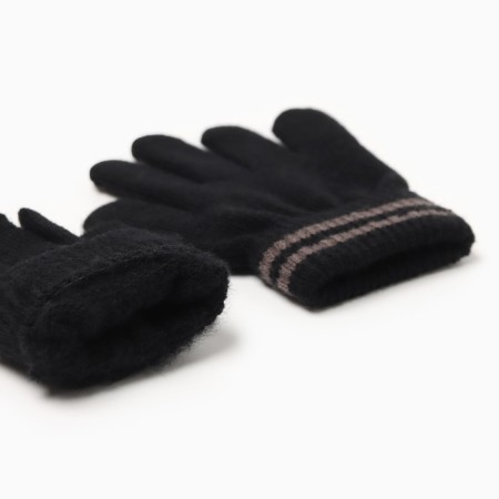 Children's gloves minku, black color, 13 cm-2
