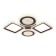 LED ceiling LED with Ambrella Light, Original, FA431, 4XLED, 108 W, 8100LUM, 3000-6400K, Coffee color.