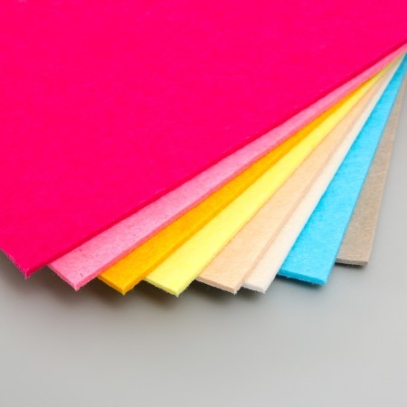 A set of hard felt "Astra" (8 pcs) Assorted, 3 mm, 450 g, 20x30 cm-1