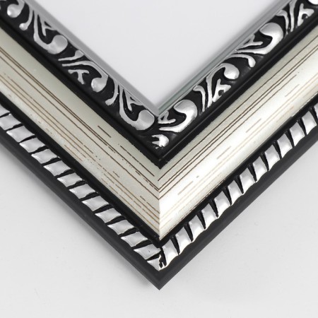Photo frame Plastic "Mira" 10x15 cm 644821-4, silver (plastic screen)-2