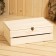 Wooden box 35 × 23 × 14 cm Gift with a rack cover, with a lock