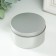 Casket Metal for a candle "Round. Metal" silver 7.5x7.5x4.2 cm