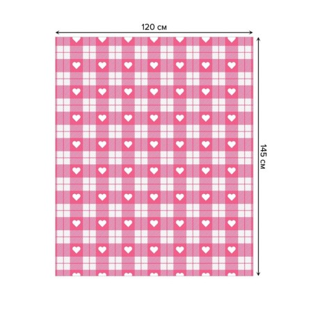 The tablecloth "Heart in the Cage", rectangular, oxford, size 120x145 cm-1