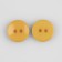A set of buttons, 2 punctures, d = 16 mm, 24 pcs, mustard color