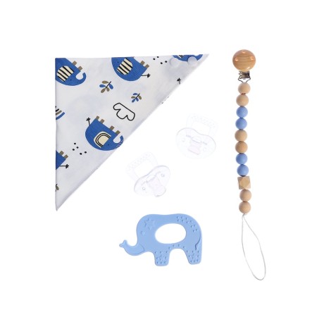 Gift set, 5 items "Elephant" blue, I crush me-2