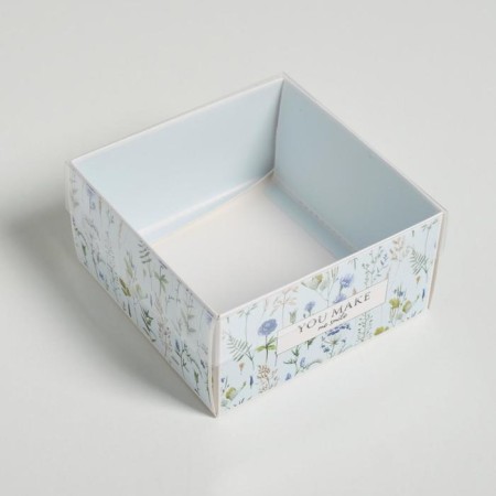 Bearbox under the gentor with PVC lid, confectionery packaging "You make me smile", 12 x 6 x 11.5 cm-2