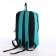 Young youth backpack with a zipper, waterproof, 3 outer pockets, turquoise color