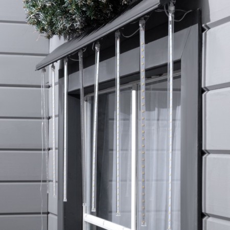 Garland "Icrugs" 2.5 × 0.5 m, IP65, transparent thread, 288 LED, glow warm white with a drain effect, 12 V-1