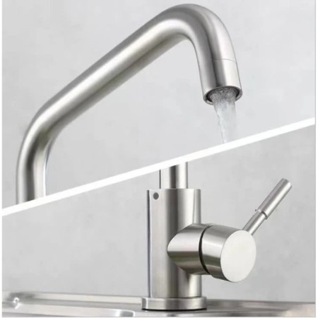 Fashun A54201 kitchen mixer, single -leaf, 35 mm cartridge, stainless steel, satin-1