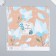Scrapbooking paper "Pale blue flowers" density 180 g 15.5x17 cm