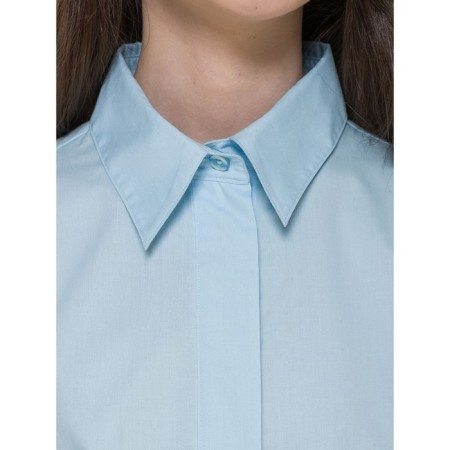 Блузка для девочек, рост 122 см, цвет голубой-3