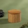 Organizer for storage "Bamboo", with a sliding cover, D 9 × 7 cm, brown color