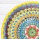 Largan Rishtan ceramics "Patterns", 36 cm, yellow