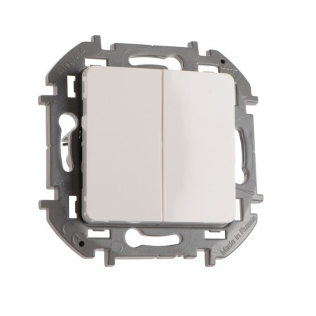 Switch Legrand Inspiria, 2-kl, 10 AX, 250 V, white