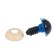 Rifle eyes with plugs, translucent, set 4pcs, blue color, size1 pcs: 1.4 × 1.4 cm