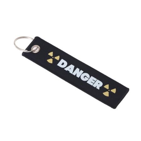 Danger car key keychain, Removka