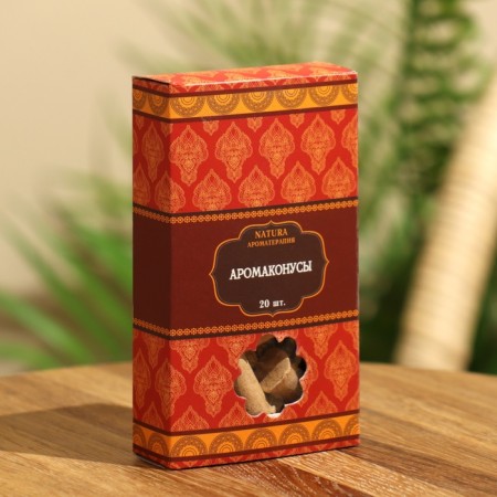 Incense "Natura" 20 cones with a stand red jasmine-3