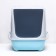 Domik toilet for cats closed with a door 43*32*33 cm, turquoise-gray