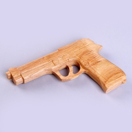 Children's wooden weapon "Pistol" 16.5 × 11 × 2 cm-1