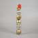 Set of balls plastic D-6 cm, 6 pcs "Prism" silver-gold