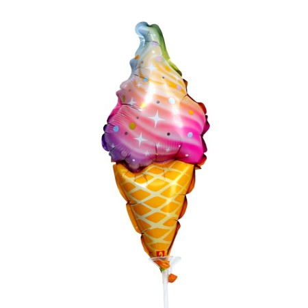 Foil ball 13 "Sparkling ice cream" with a valve-1