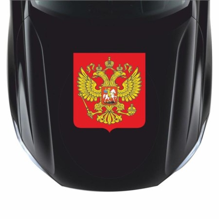 Наклейка на авто "RUS", герб большой, 340*290 мм-1