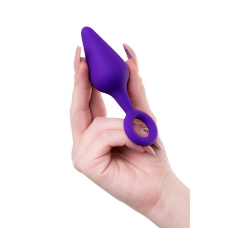 Anal plug, waterproof, silicone, purple, 11.5 cm, D 3.3 cm-5