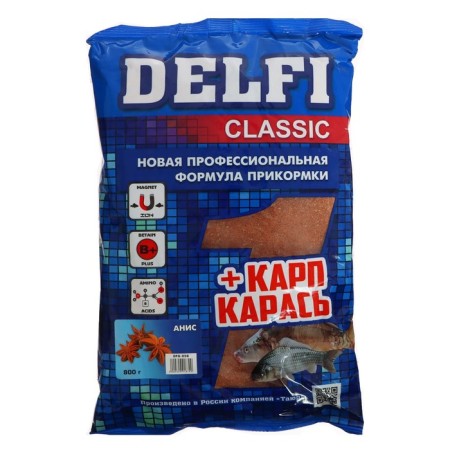 Bait DELFI Classic, Carp Caras, Anis, 800 g