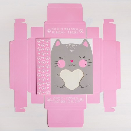 Confectionery box, packaging, “cat”, 20 x 15 x 5 cm-5