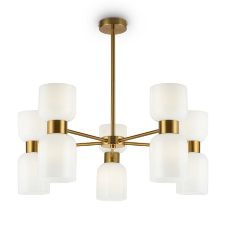 Suspended lamp Freya Fr5203PL-10BS Savia, 700x700x510 mm, E27, 10x60W, brass color