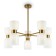 Suspended lamp Freya Fr5203PL-10BS Savia, 700x700x510 mm, E27, 10x60W, brass color