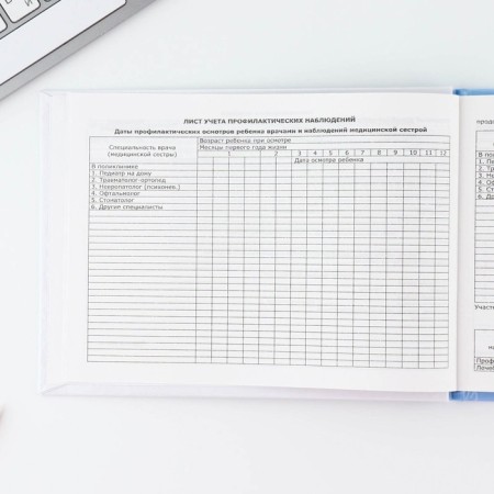 Medical card in a solid cover Form No. 112/U "Our Baby", 80 liters-4