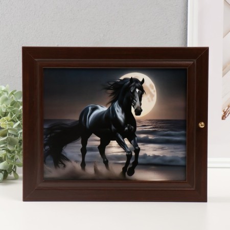 Keyline "Horse and Moon" 26x31 cm Wenge