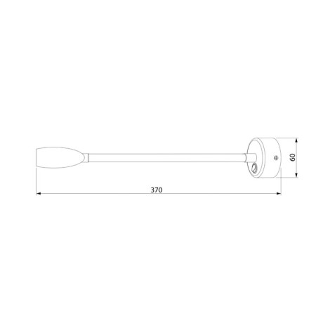 Interior backlight Elektrostandard, Band LED 5 W, 370x60x60 mm, IP20, black color-2