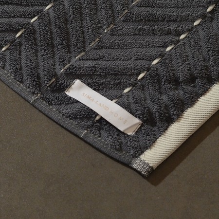 Terrier rug Sl Home: Lines "Grig Sandre" 50x70 cm, 100% cotton, 750 g/m2-1