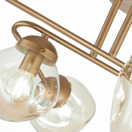 Ceiling EVOLUCE lamp. Sle155702-06. More. 6x40 watts, E14, 80x53x30 cm, golden color-8