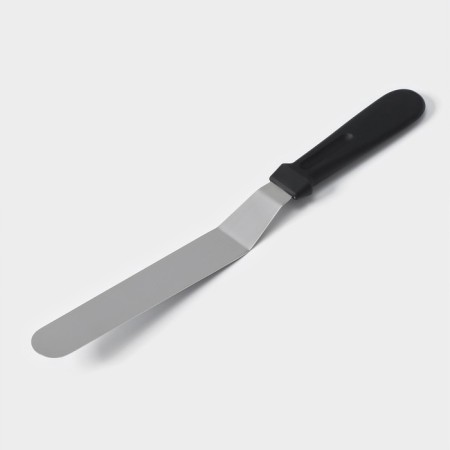 A blade-tank with a plastic handle, curved, 32 cm, working part 20 cm, black color-4