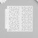 Stencil background plastic "Plant pattern" 13x13 cm